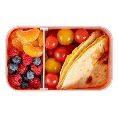 Bento Tek 34 oz Pink Buddha Box Lunch Container - with White Lid - 7 1/2" x 4 3/4" x 2 1/2" - 1 count box