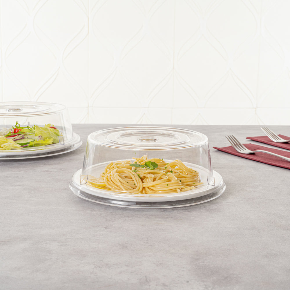 Cater Tek Clear Polycarbonate Plate Cover - 8 1/2" - 1 count box