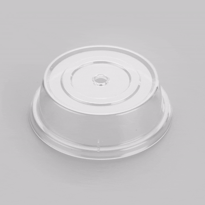 Cater Tek Clear Polycarbonate Plate Cover - 8 1/2" - 10 count box