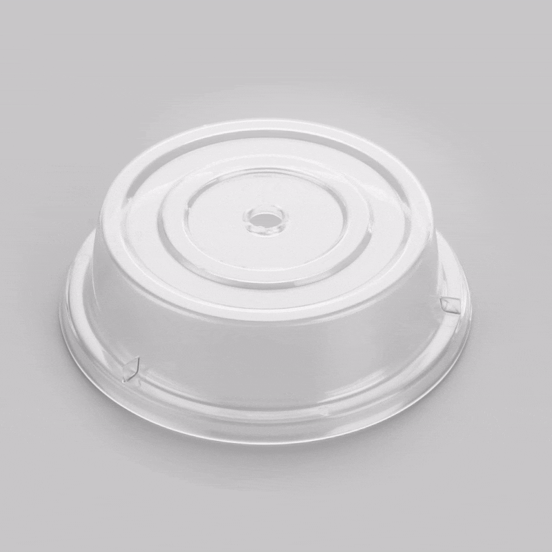 Cater Tek Clear Polycarbonate Plate Cover - 9 1/2" - 1 count box