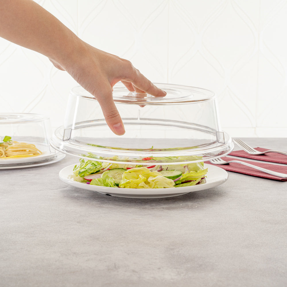 Cater Tek Clear Polycarbonate Plate Cover - 9 1/2" - 1 count box