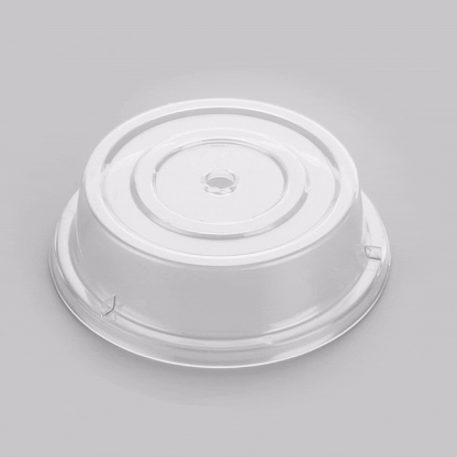 Cater Tek Clear Polycarbonate Plate Cover - 9 1/2" - 10 count box