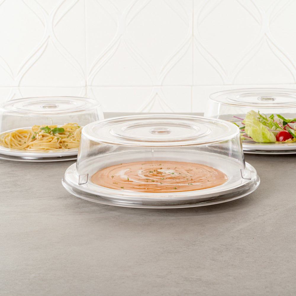 Cater Tek Clear Polycarbonate Plate Cover - 10 1/4" - 1 count box