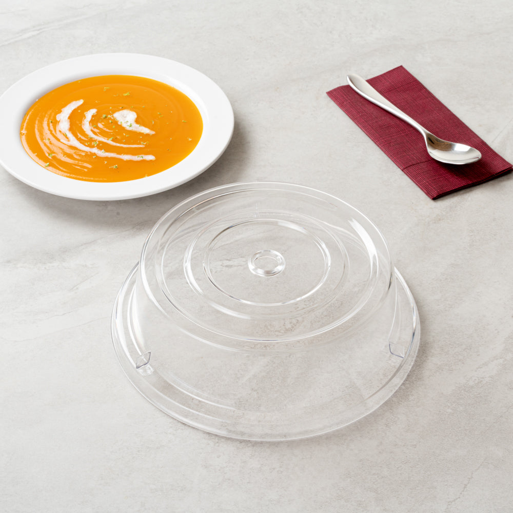 Cater Tek Clear Polycarbonate Plate Cover - 10 1/4" - 1 count box
