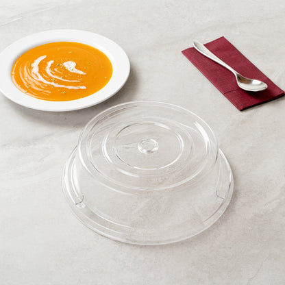 Cater Tek Clear Polycarbonate Plate Cover - 10 1/4" - 10 count box