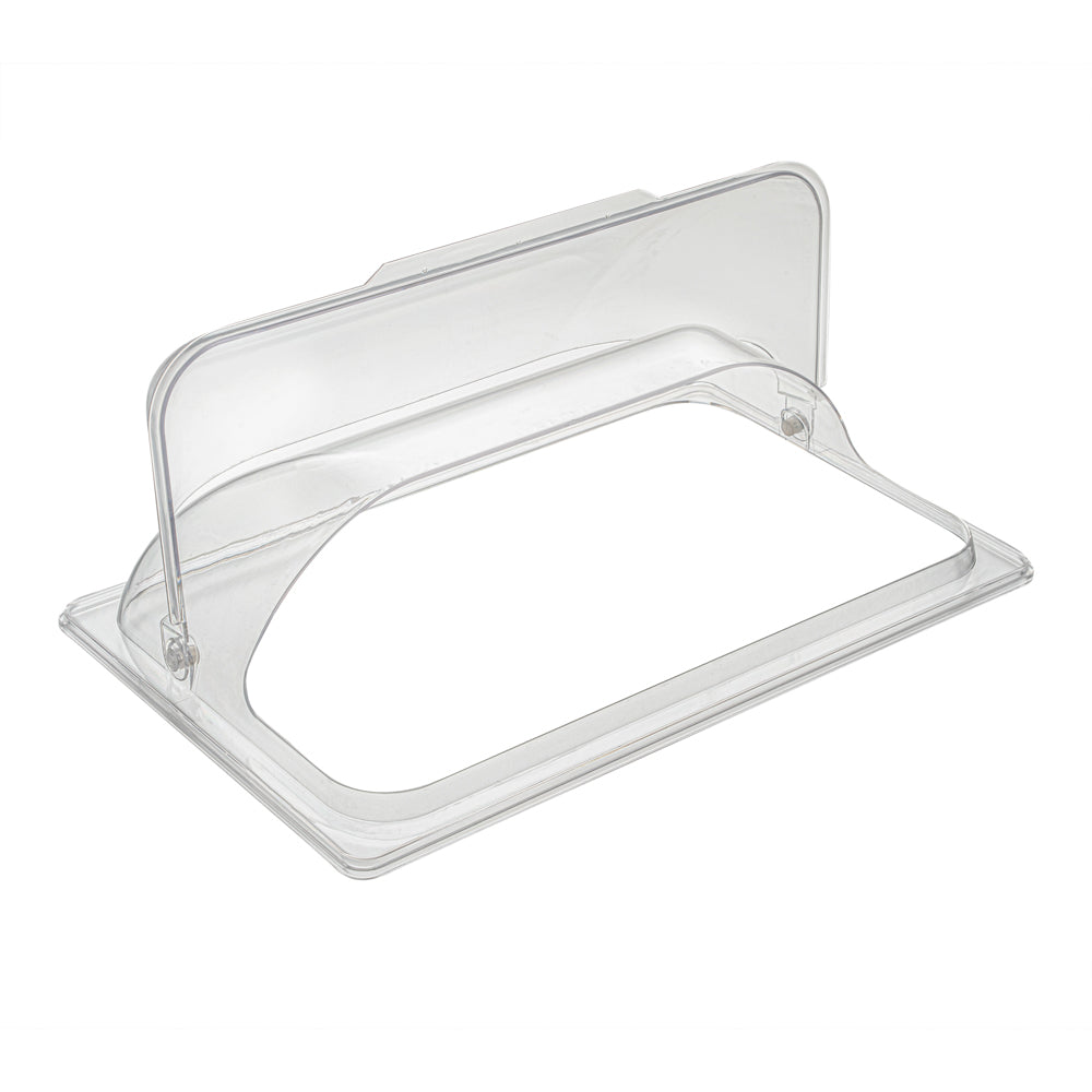Cater Tek Clear Polycarbonate Plate Cover - Full Size - 21" x 13 1/4" - 10 count box