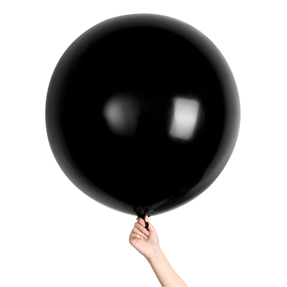 Balloonify Black Latex Balloon - 36" - 10 count box