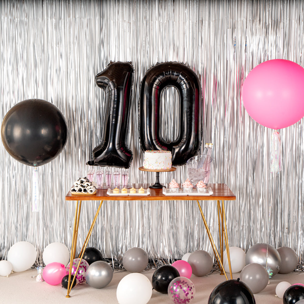 Balloonify Black Latex Balloon - 36" - 10 count box