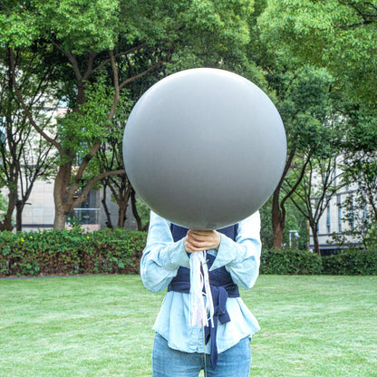 Balloonify Gray Latex Balloon - 36" - 10 count box
