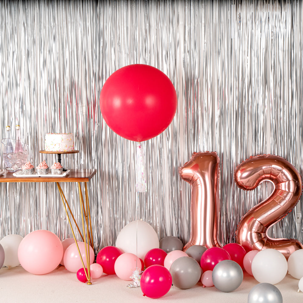 Balloonify Rose Red Latex Balloon - 36" - 10 count box
