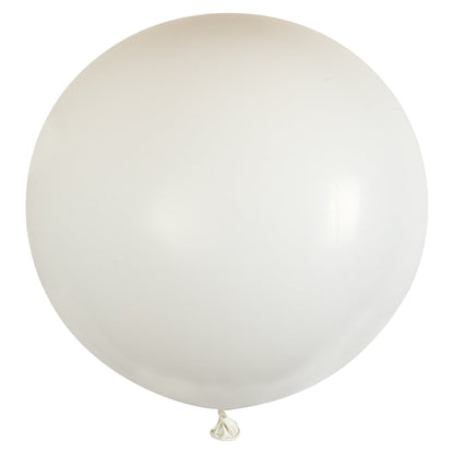 Balloonify Matte White Latex Balloon - 36" - 10 count box