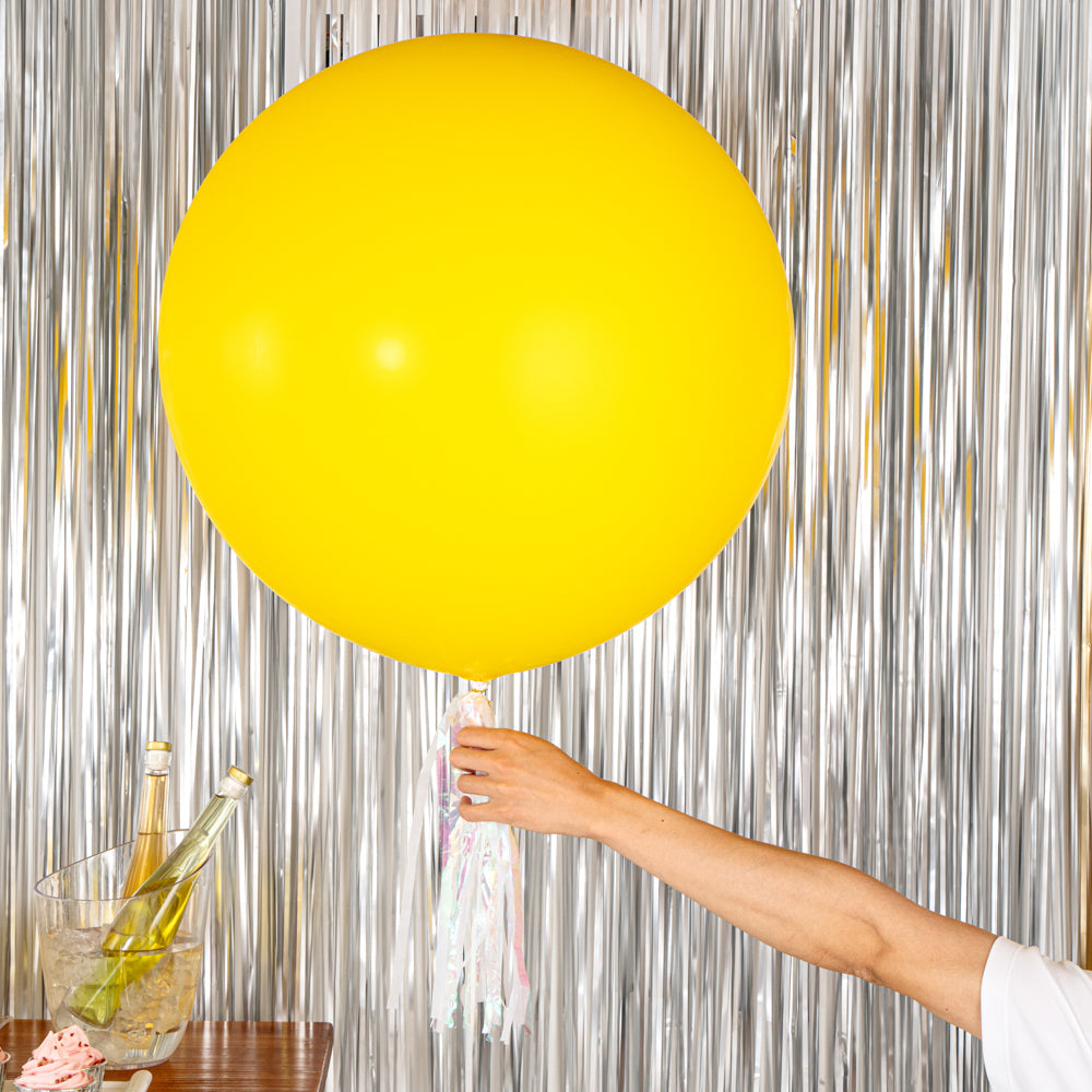 Balloonify Yellow Latex Balloon - 36" - 10 count box