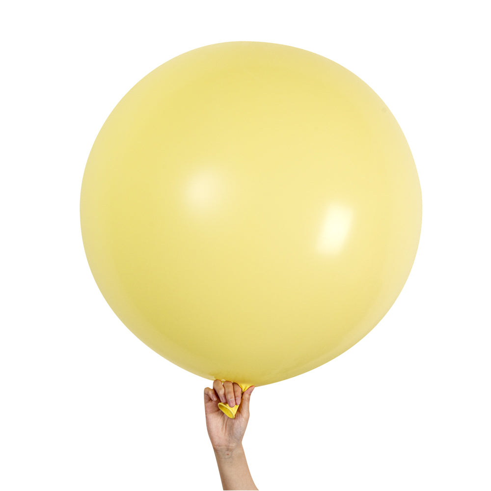 Balloonify Pastel Yellow Latex Balloon - 36" - 10 count box