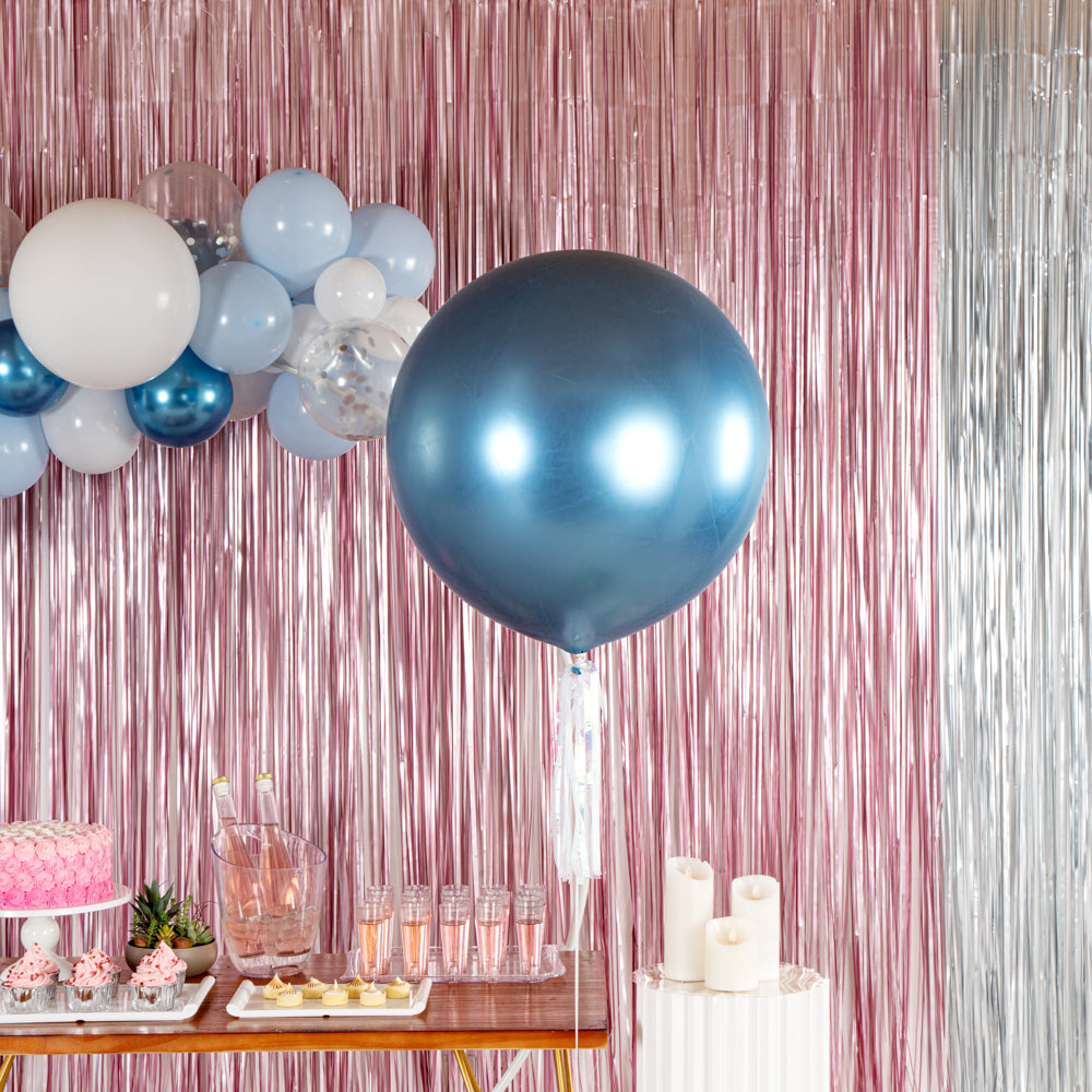 Balloonify Metallic Blue Latex Balloon - 36" - 10 count box