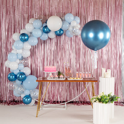 Balloonify Metallic Blue Latex Balloon - 36" - 10 count box