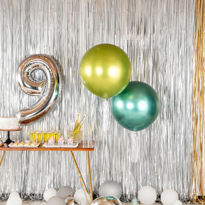 Balloonify Metallic Eco Green Latex Balloon - 36" - 10 count box