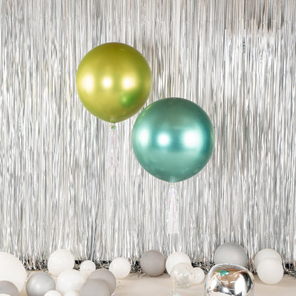 Balloonify Metallic Green Latex Balloon - 36" - 10 count box