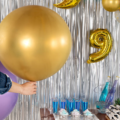 Balloonify Metallic Gold Latex Balloon - 36" - 10 count box
