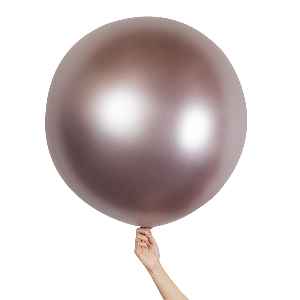 Balloonify Metallic Champagne Pink Latex Balloon - 36" - 10 count box