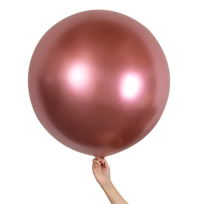 Balloonify Metallic Pink Latex Balloon - 36" - 10 count box
