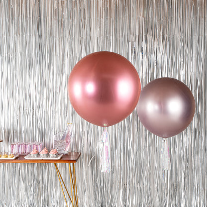 Balloonify Metallic Pink Latex Balloon - 36" - 10 count box