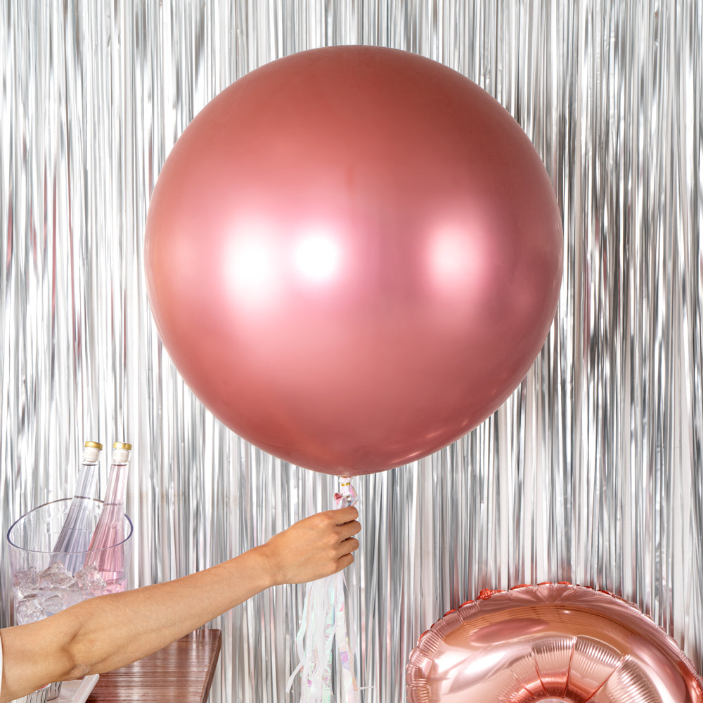 Balloonify Metallic Pink Latex Balloon - 36" - 10 count box