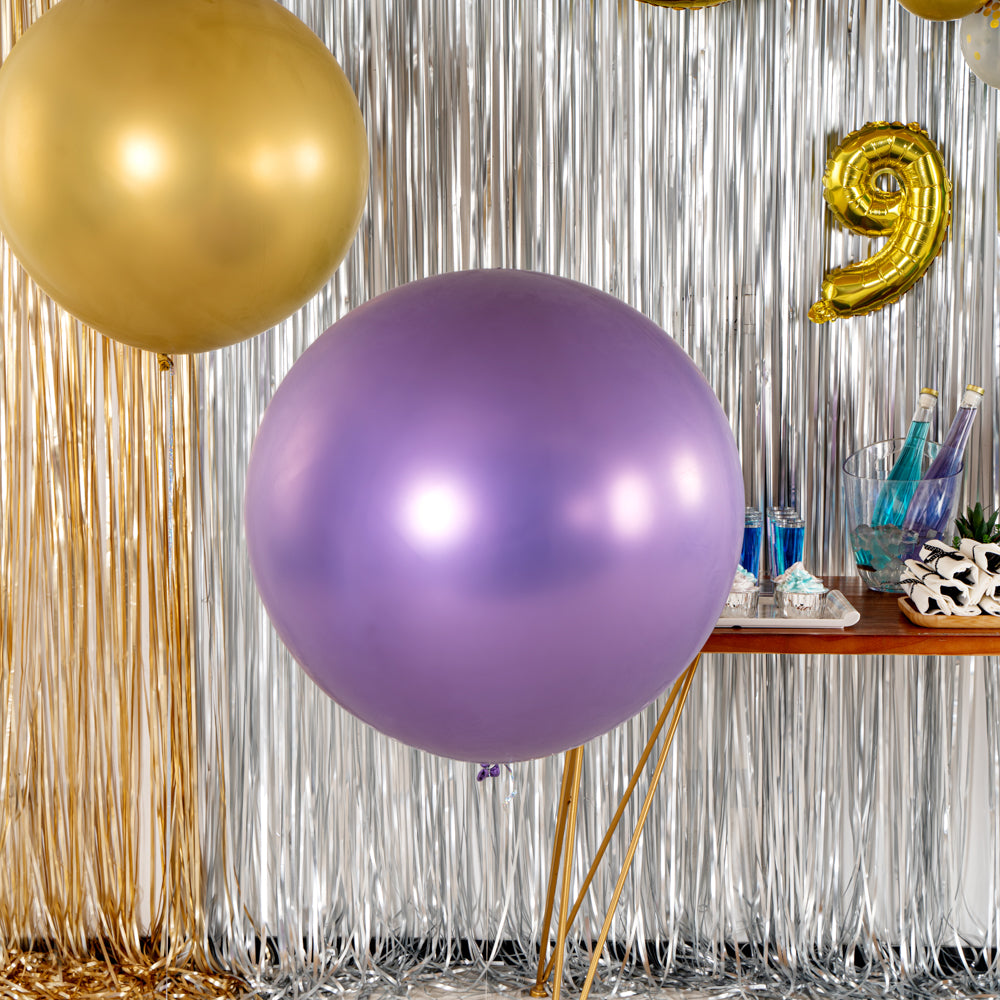 Balloonify Metallic Purple Latex Balloon - 36" - 10 count box
