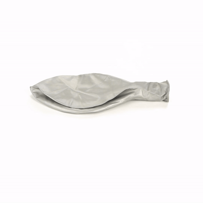 Balloonify Metallic Silver Latex Balloon - 36" - 10 count box