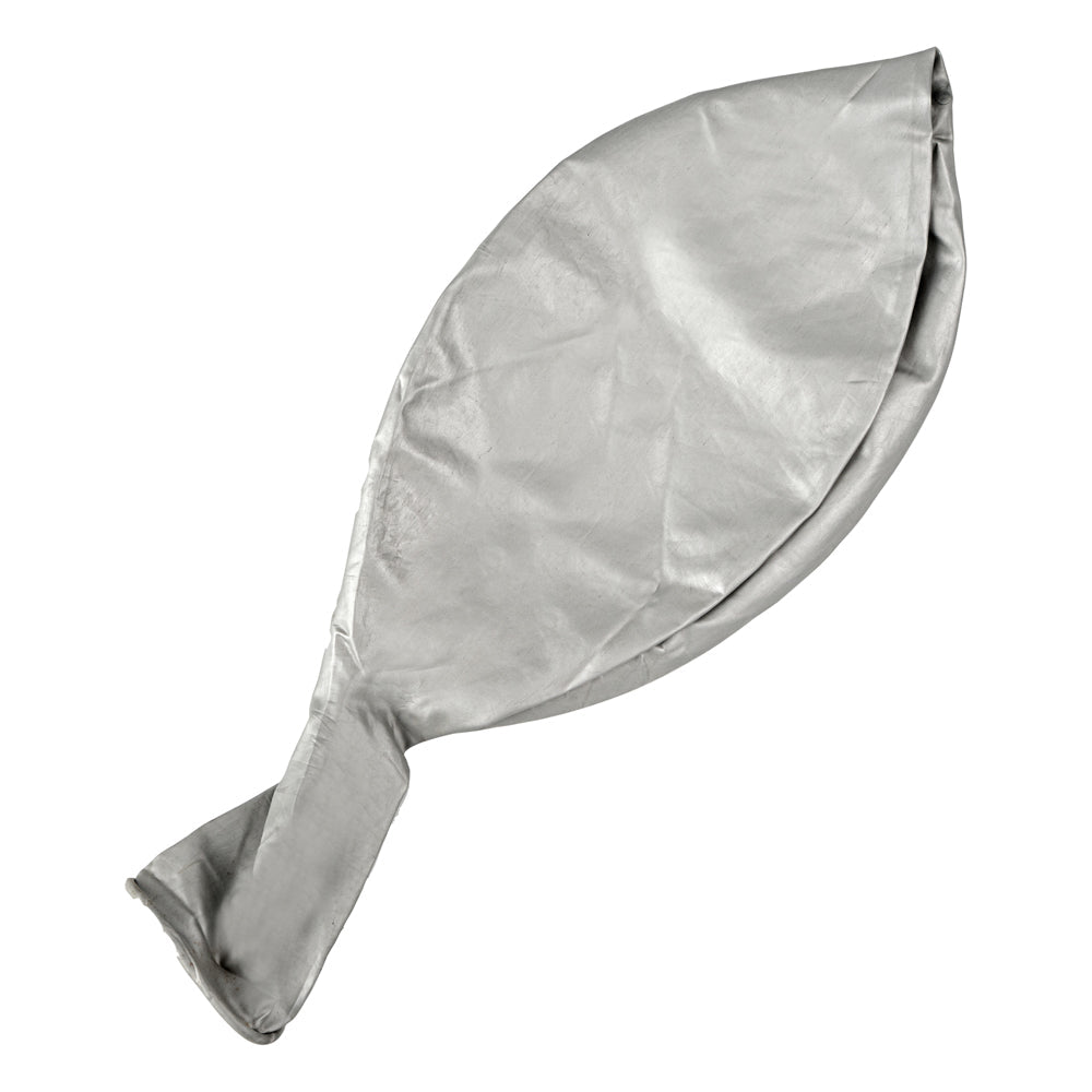 Balloonify Metallic Silver Latex Balloon - 36" - 10 count box