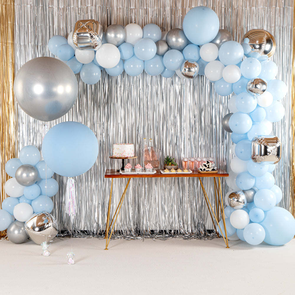 Balloonify Metallic Silver Latex Balloon - 36" - 10 count box