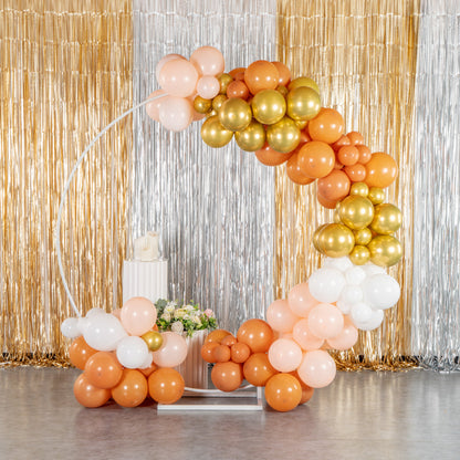 Balloonify Brown, White and Gold Balloon Arch / Garland Kit - 145 Pieces - 1 count box