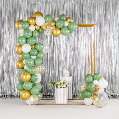 Balloonify Green, White and Gold Balloon Arch / Garland Kit - 119 Pieces - 1 count box