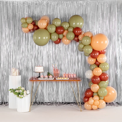Balloonify Brown, Beige and Green Balloon Arch / Garland Kit - 127 Pieces - 1 count box