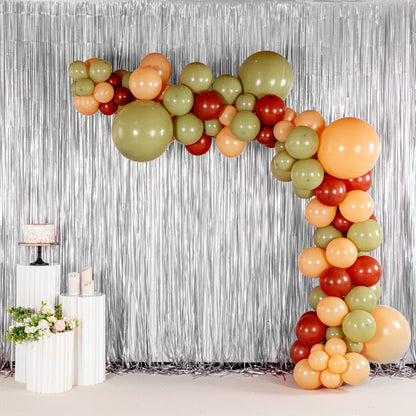 Balloonify Brown, Beige and Green Balloon Arch / Garland Kit - 127 Pieces - 1 count box
