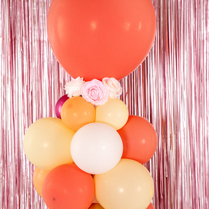 Balloonify Coral, Pink and Yellow Balloon Arch / Garland Kit - 98 Pieces - 1 count box