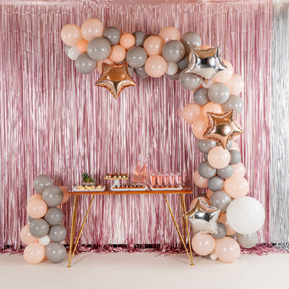 Balloonify Champagne Star Balloon Arch / Garland Kit - 129 Pieces - 1 count box