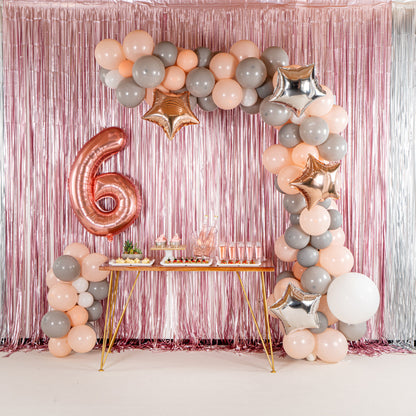 Balloonify Champagne Star Balloon Arch / Garland Kit - 129 Pieces - 1 count box