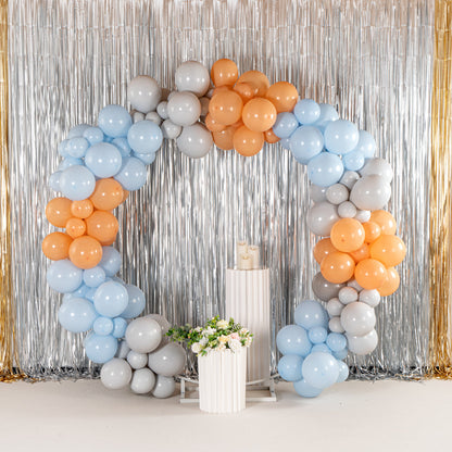 Balloonify Blue, White and Beige Balloon Arch / Garland Kit - 163 Pieces - 1 count box