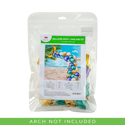 Balloonify Confetti Mermaid Balloon Arch / Garland Kit - 44 Pieces - 1 count box