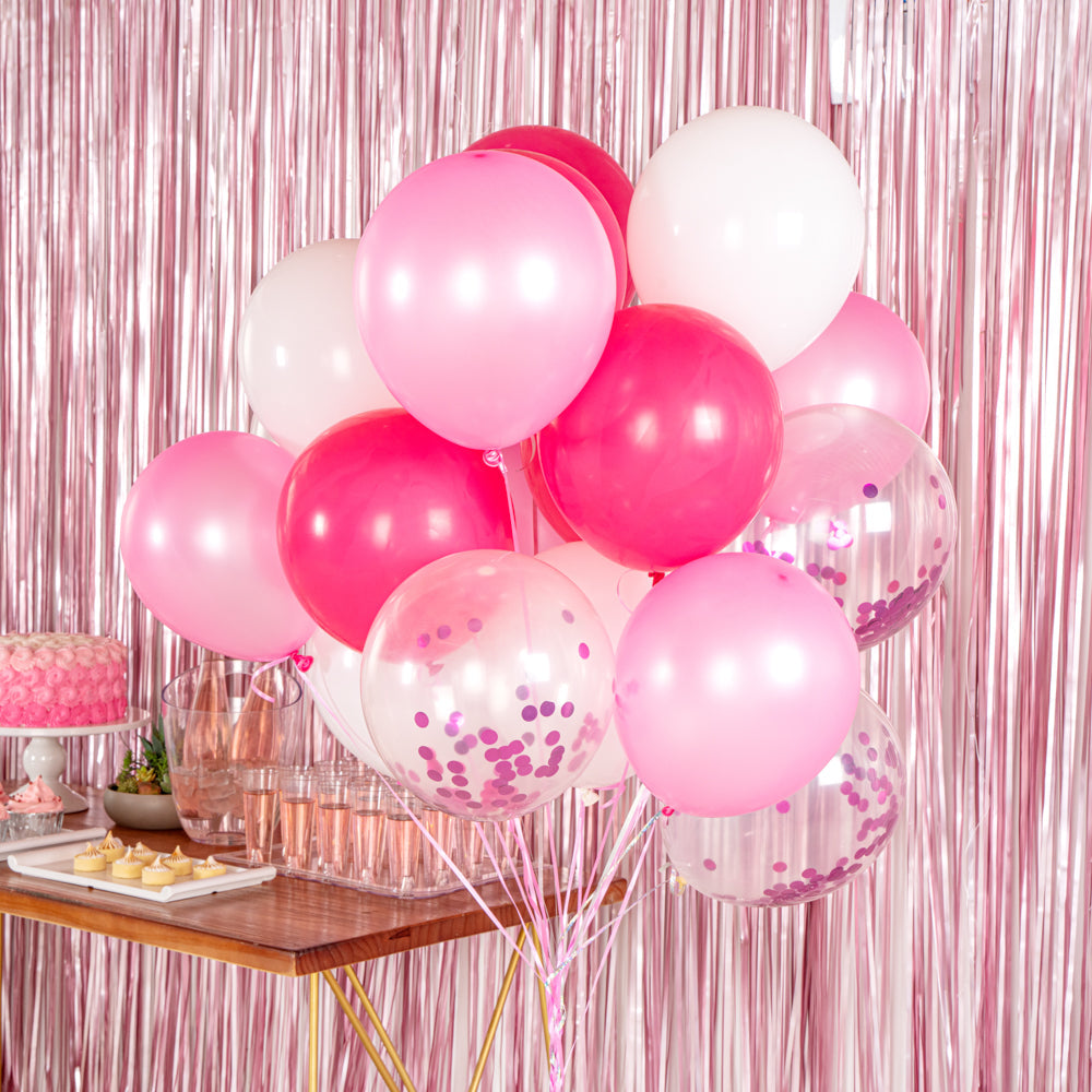 Balloonify Pink Confetti Balloon Set - 20 Pieces - 1 count box