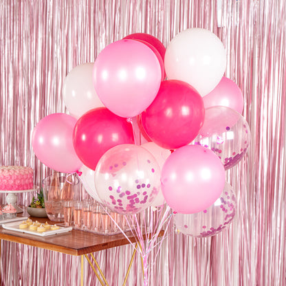 Balloonify Pink Confetti Balloon Set - 20 Pieces - 1 count box