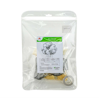 Balloonify Silver Confetti Balloon Set - 20 Pieces - 1 count box