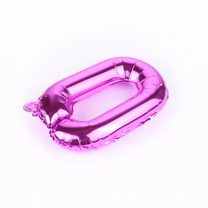 Balloonify Pink Mylar Number 0 Balloon - 16" - 1 count box