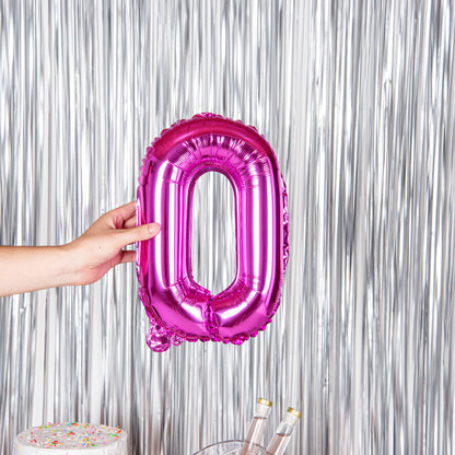 Balloonify Pink Mylar Number 0 Balloon - 16" - 1 count box