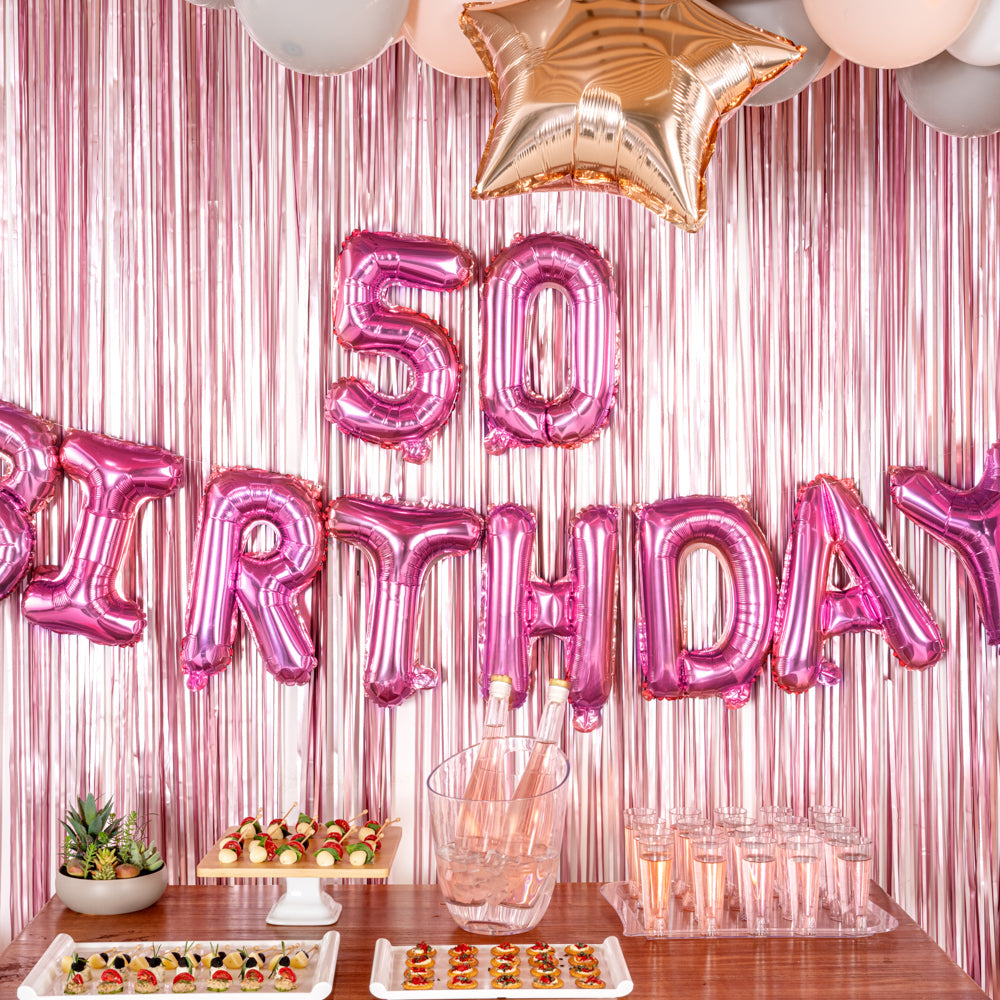 Balloonify Pink Mylar Number 0 Balloon - 16" - 1 count box