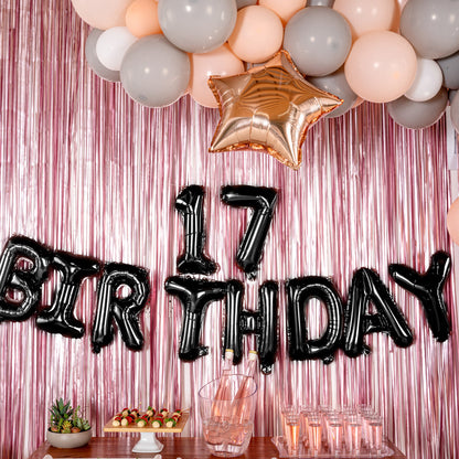 Balloonify Black Mylar Number 1 Balloon - 16" - 1 count box