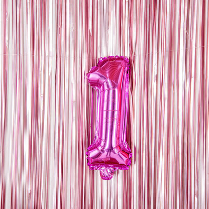 Balloonify Pink Mylar Number 1 Balloon - 16" - 1 count box