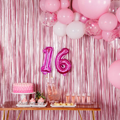 Balloonify Pink Mylar Number 1 Balloon - 16" - 1 count box
