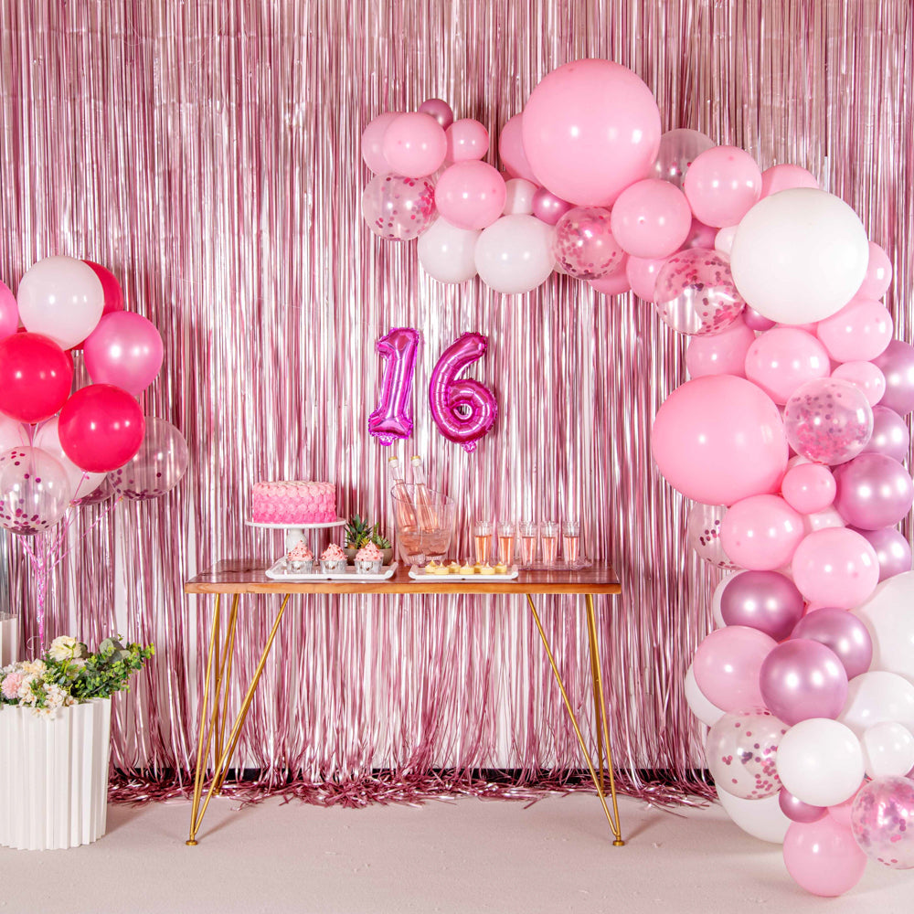 Balloonify Pink Mylar Number 1 Balloon - 16" - 1 count box