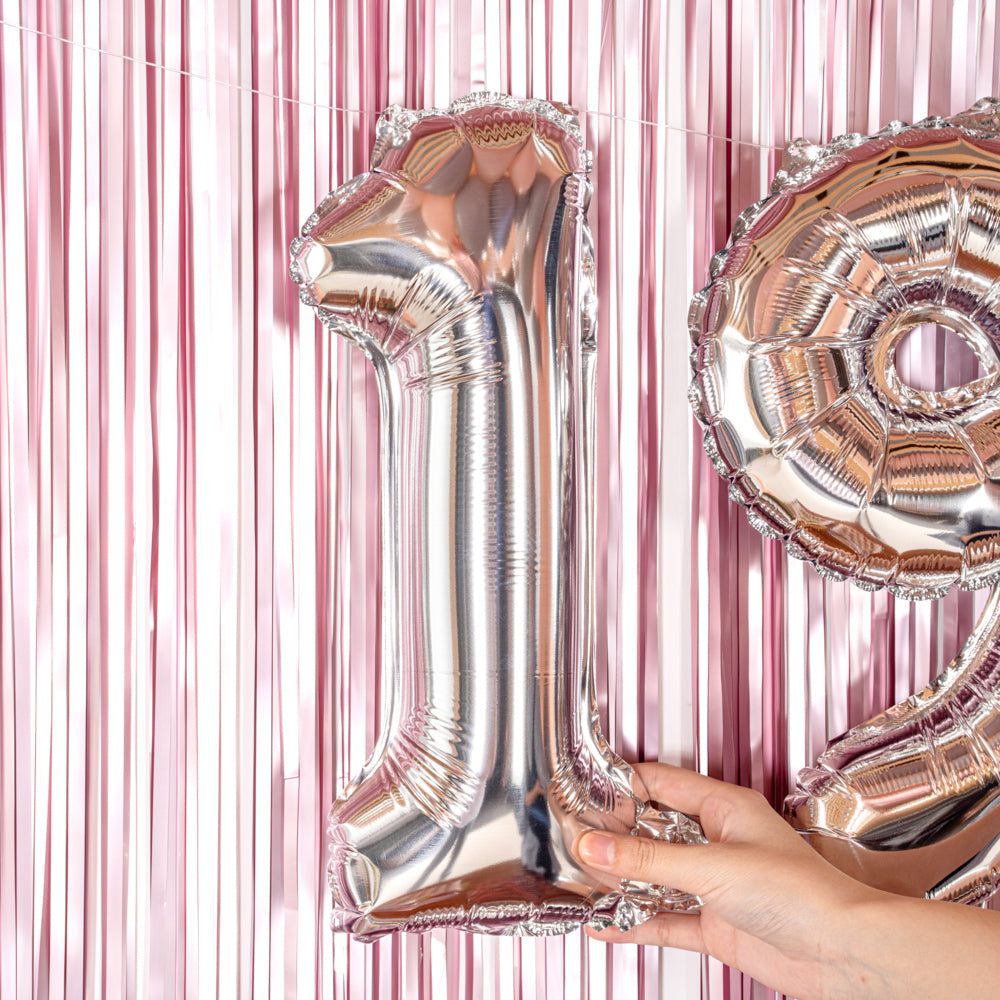 Balloonify Silver Mylar Number 1 Balloon - 16" - 1 count box